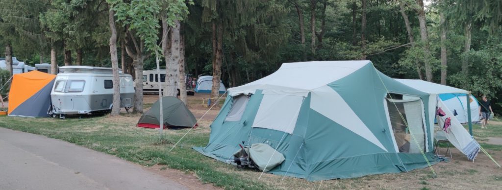Mein kleines Zelt auf dem Campingplatz Girtenmühle